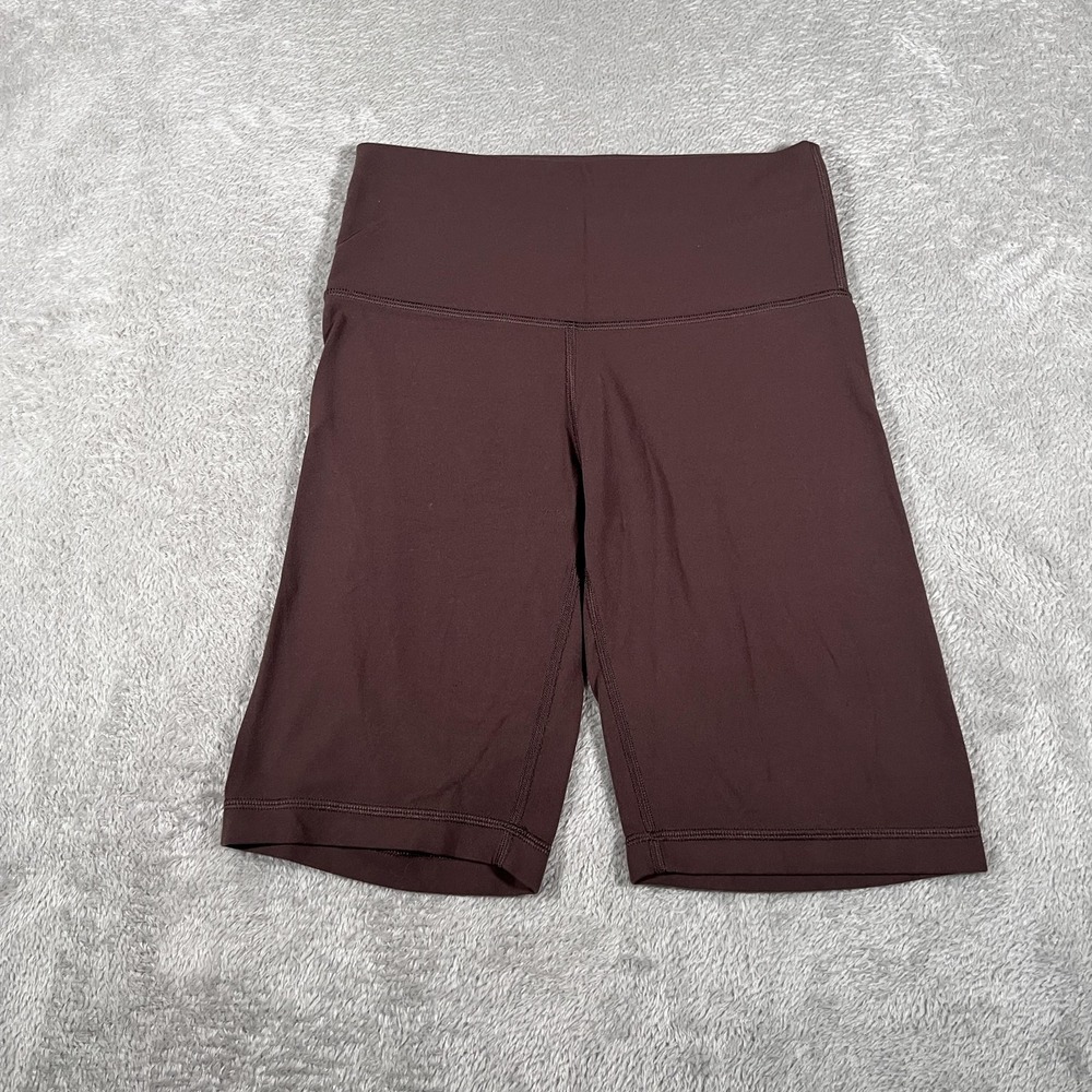 Tna Biker Shorts Womens Small Brown 8"‎ Inseam High Rise Stretch Yoga Athletic